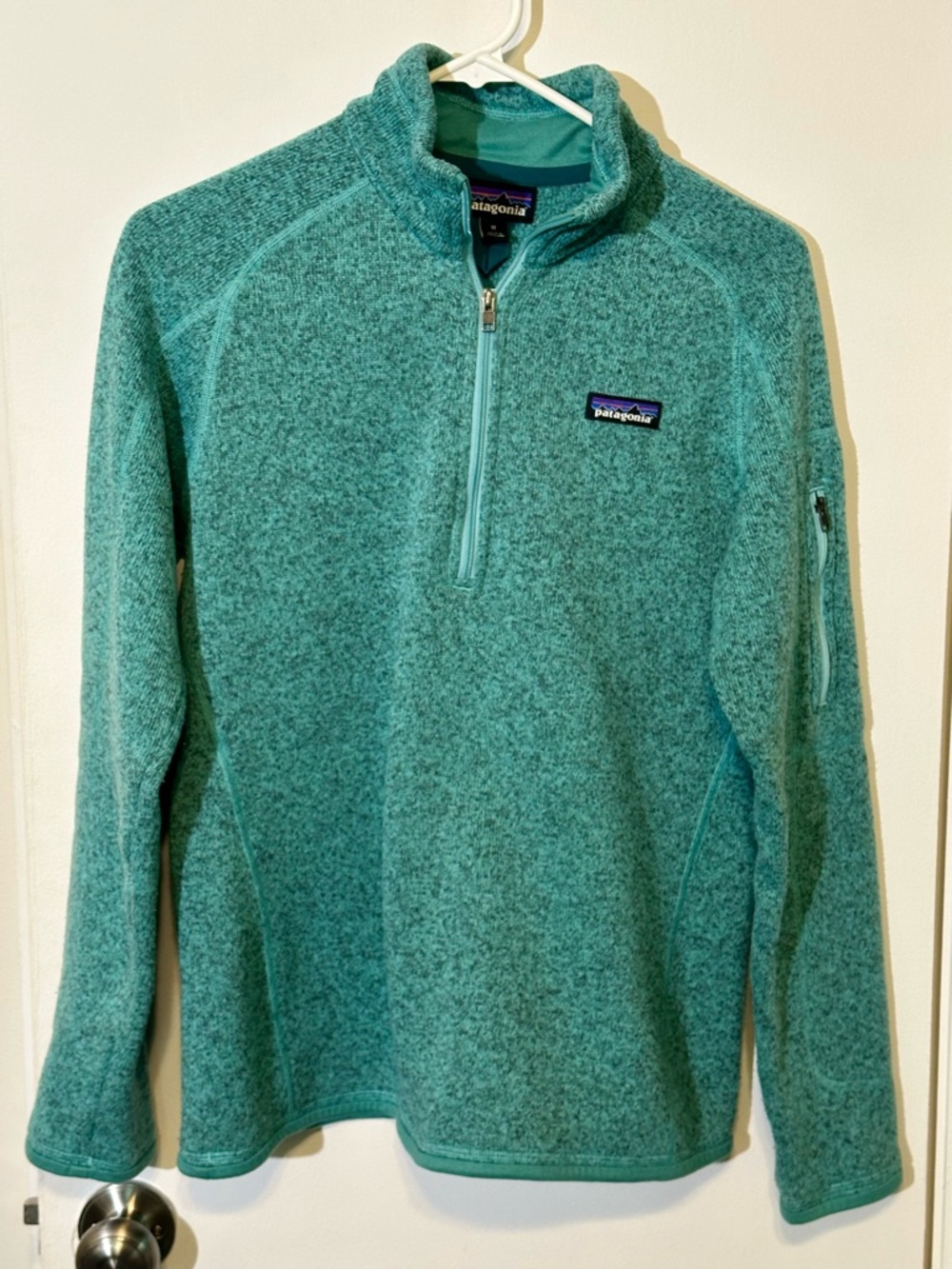 Patagonia Women's Teal Half-Zip Fleece Pullover